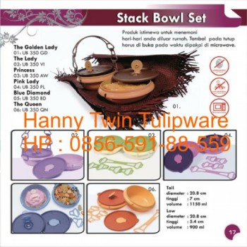 Stack Bowl Set Cantik Tulipware